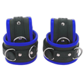 ruff GEAR Premium Leather Restraints 4 Piece Set Blue
