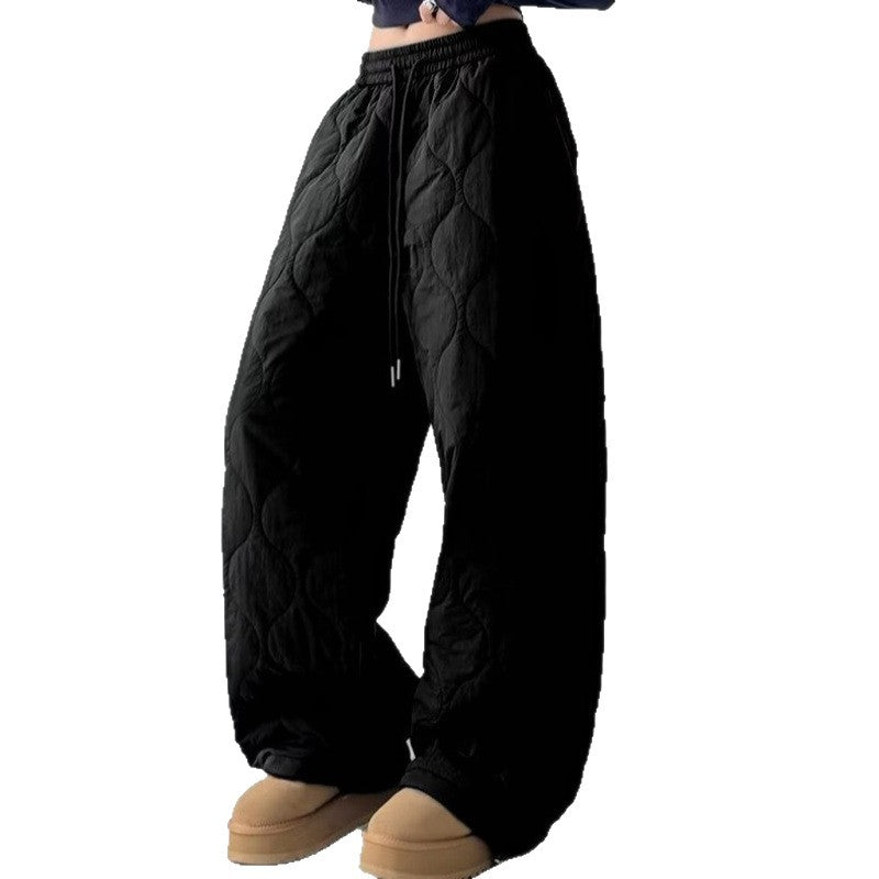 Thickened Thermal Cotton Pants Women's Loose-fitting Casual Pants