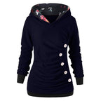 Casual fashion solid color pullover hoodie