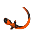 BEAGLE Puppy Tail Butt Plug | Orange & Black Swirl