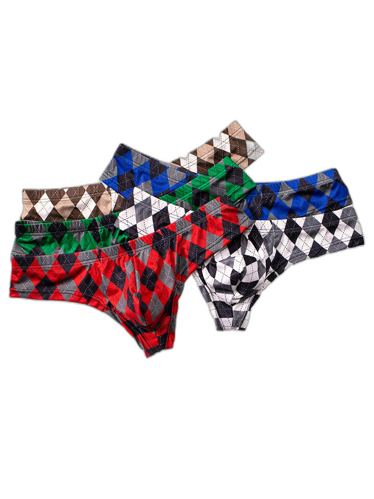 Men’s Low-Rise U-Convex Print Thong