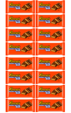 16 x Resses Peanut Butter Sharing Bar  - 90GM