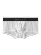 2-Pack Men's Breathable Mesh Ice Silk U-convex Low Waist Boxer Briefs