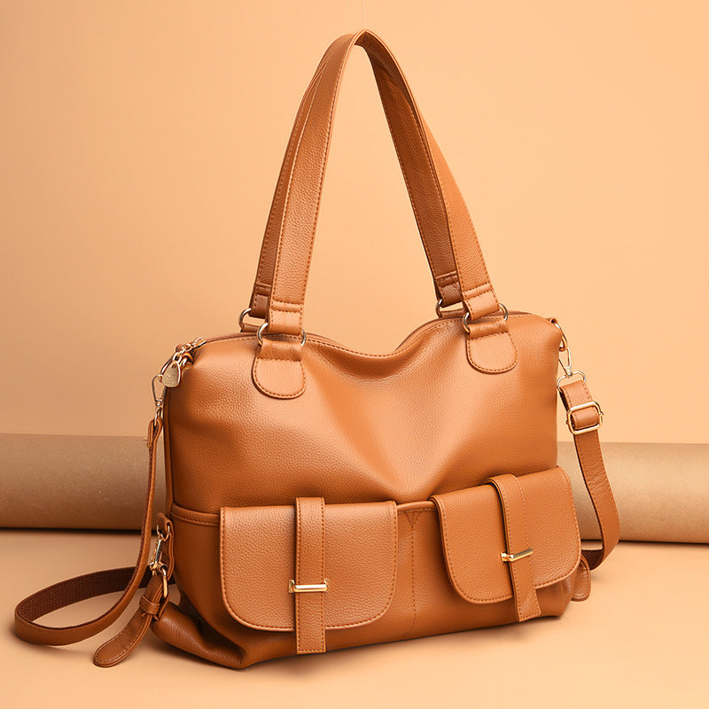 Large Capacity Handbag Casual Bag Versatile Tote Shoulder Messenger Bag