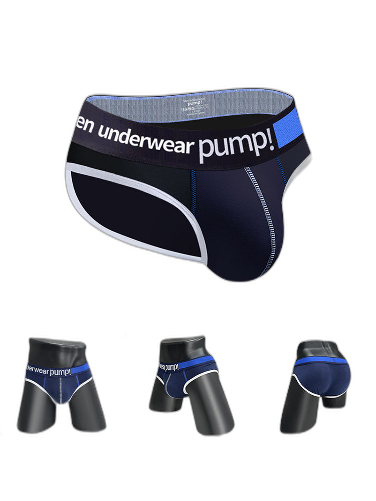 2 Pack Men's Middle-Rise Cotton Sexy Briefs