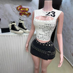 Women's Sexy And Sassy Printed Crew-Neck Top