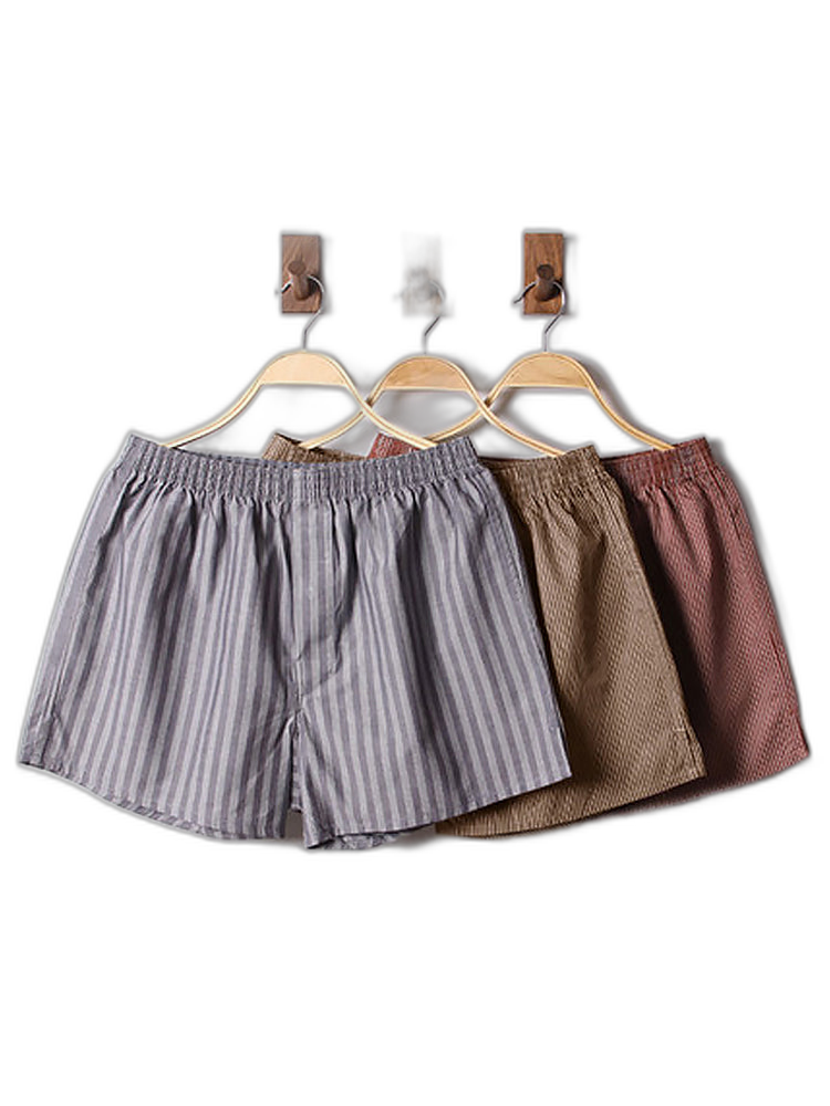 3 Pack Men's Cotton Loose Boxers