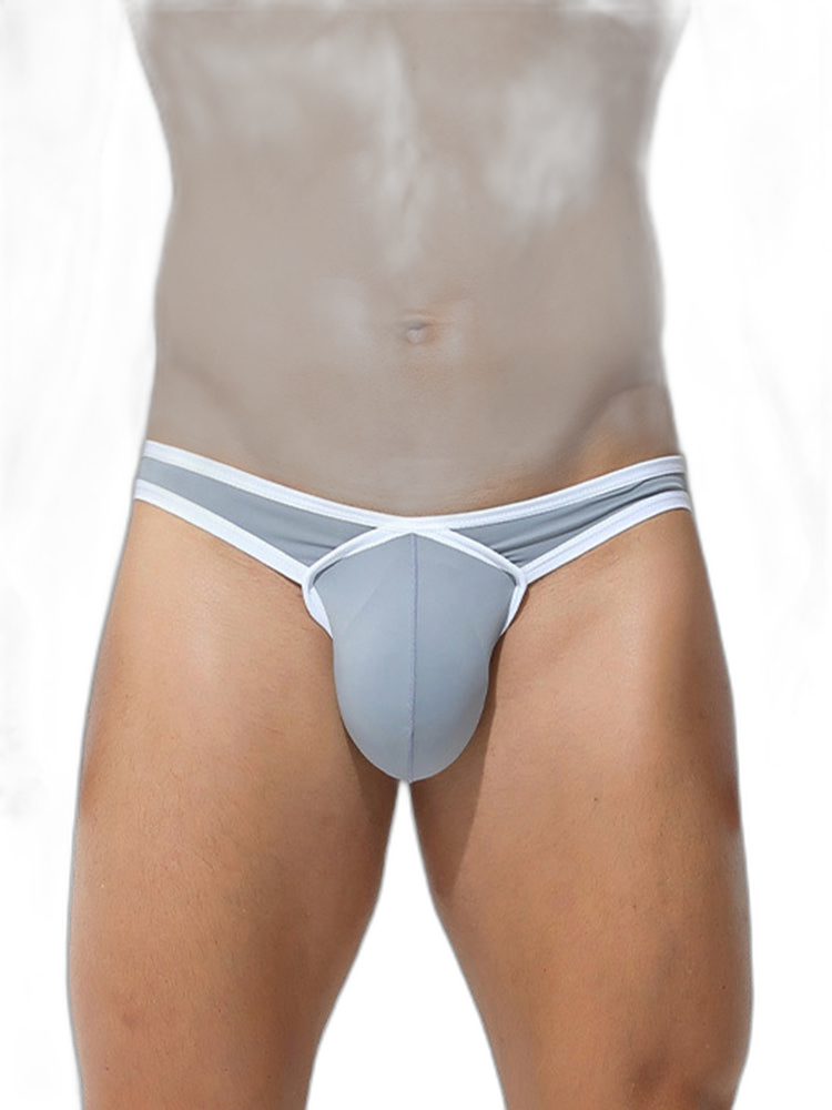 4 Pack Men's Low-Rise Sexy Narrow-Band Cooling U-Convex Breathable Comfortable Thong