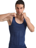 Mens Waist Body Shaper Vest T-Shirt Tank Tops