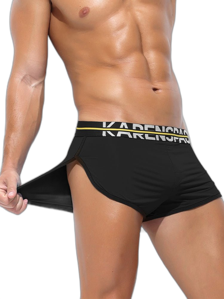 2 Pack Men's Comfortable Lounge Sport Boxer Briefs
