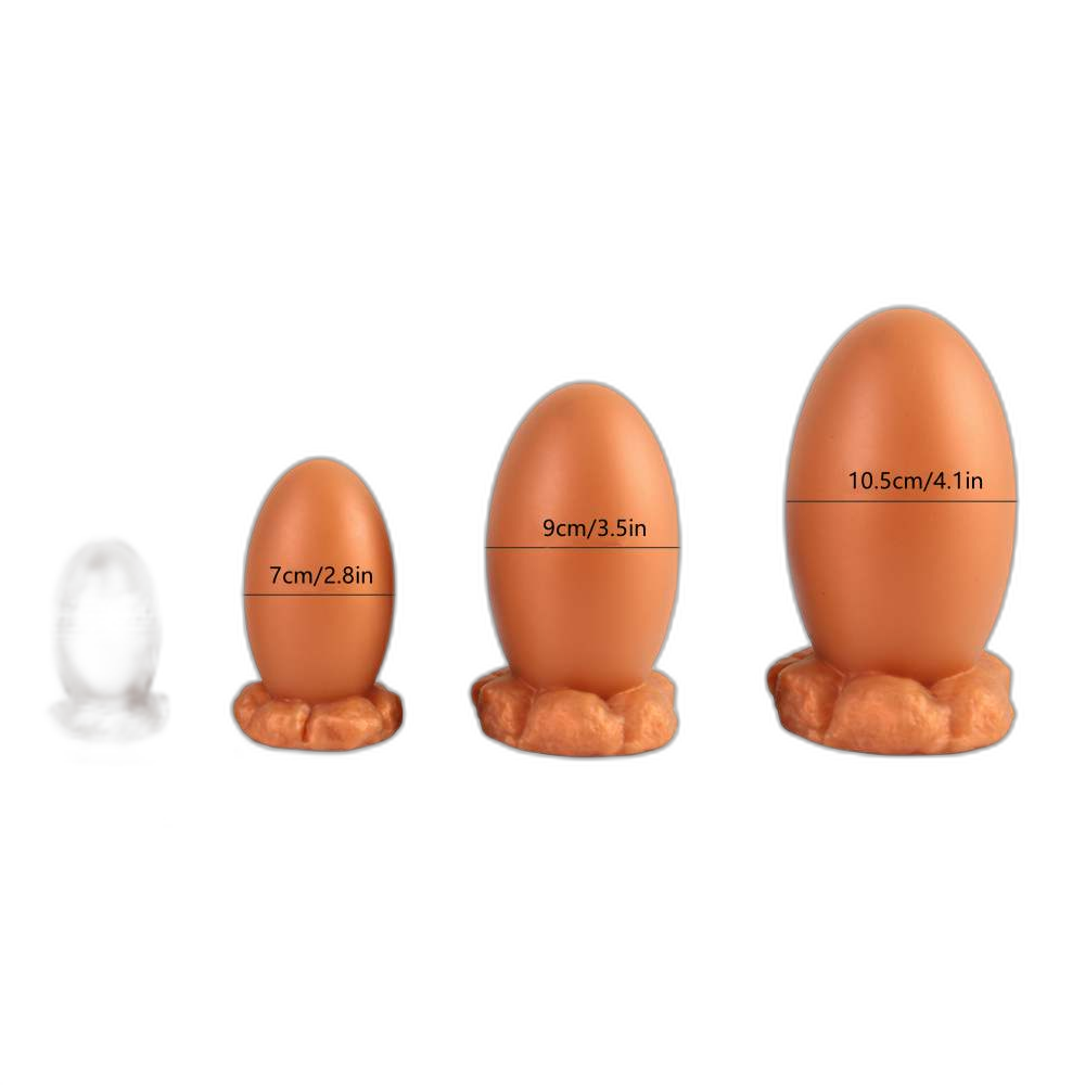 Rex - Large Butt Plug - Egg Plug - Silicone Butt Plug