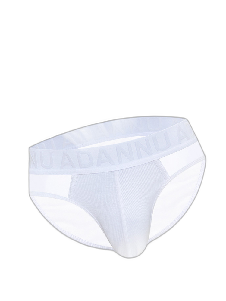 2-pack Men's Sexy Semi-transparent Ribbed Briefs