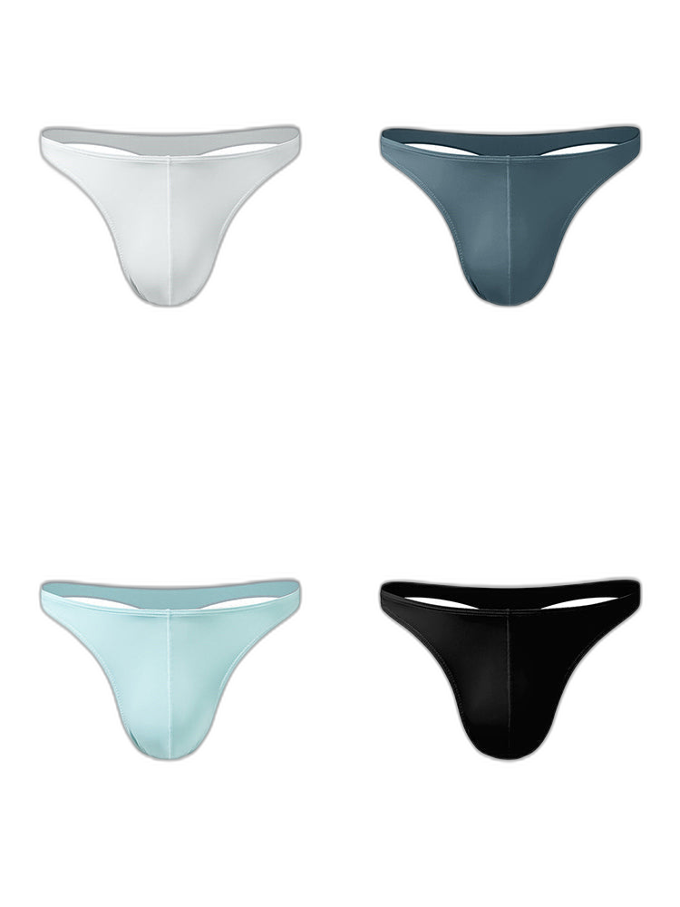4 Pack Men's Sexy Pouch T-Back Thongs