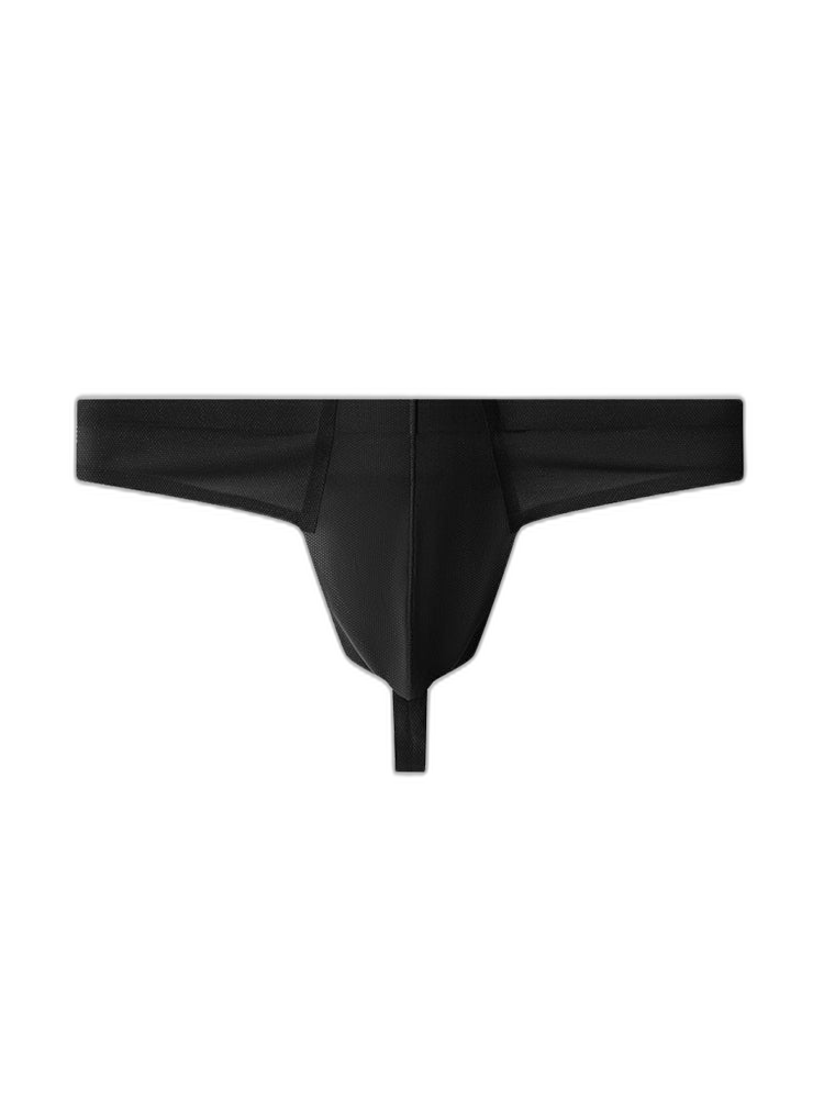 3 Pack Men's Solid Color Seamless Comfort Quick-Dry Breathable Thongs