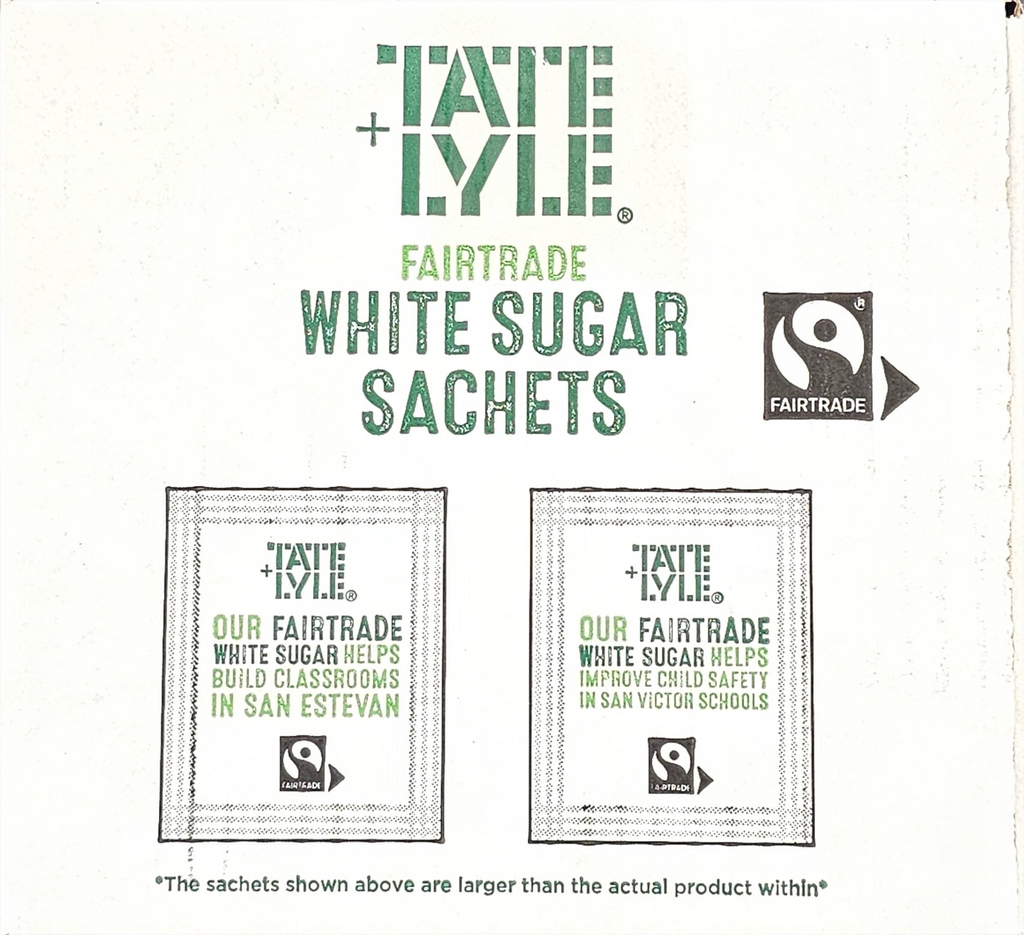 Tate & Lyle White, Brown & Demerara Sugar Sachets | Fairtrade Individual Portions for Coffee & Tea | Bulk Catering Packs