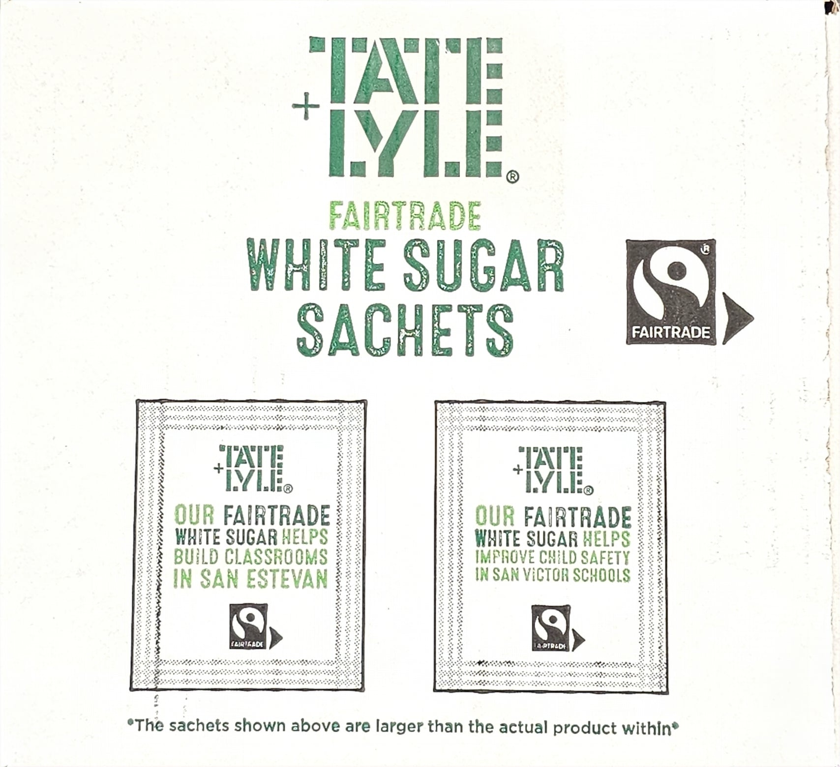 Tate & Lyle White, Brown & Demerara Sugar Sachets | Fairtrade Individual Portions for Coffee & Tea | Bulk Catering Packs