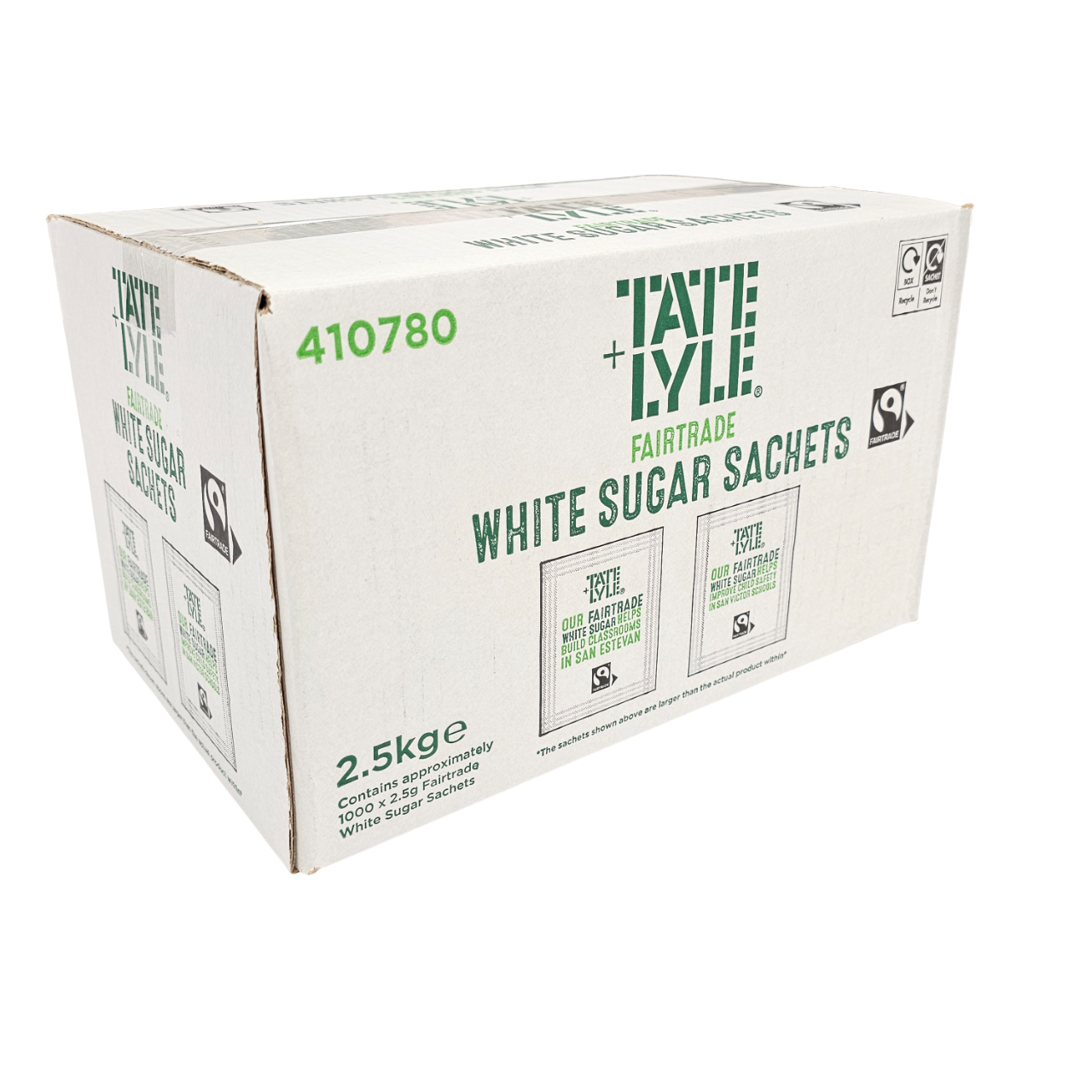 Tate & Lyle White, Brown & Demerara Sugar Sachets | Fairtrade Individual Portions for Coffee & Tea | Bulk Catering Packs