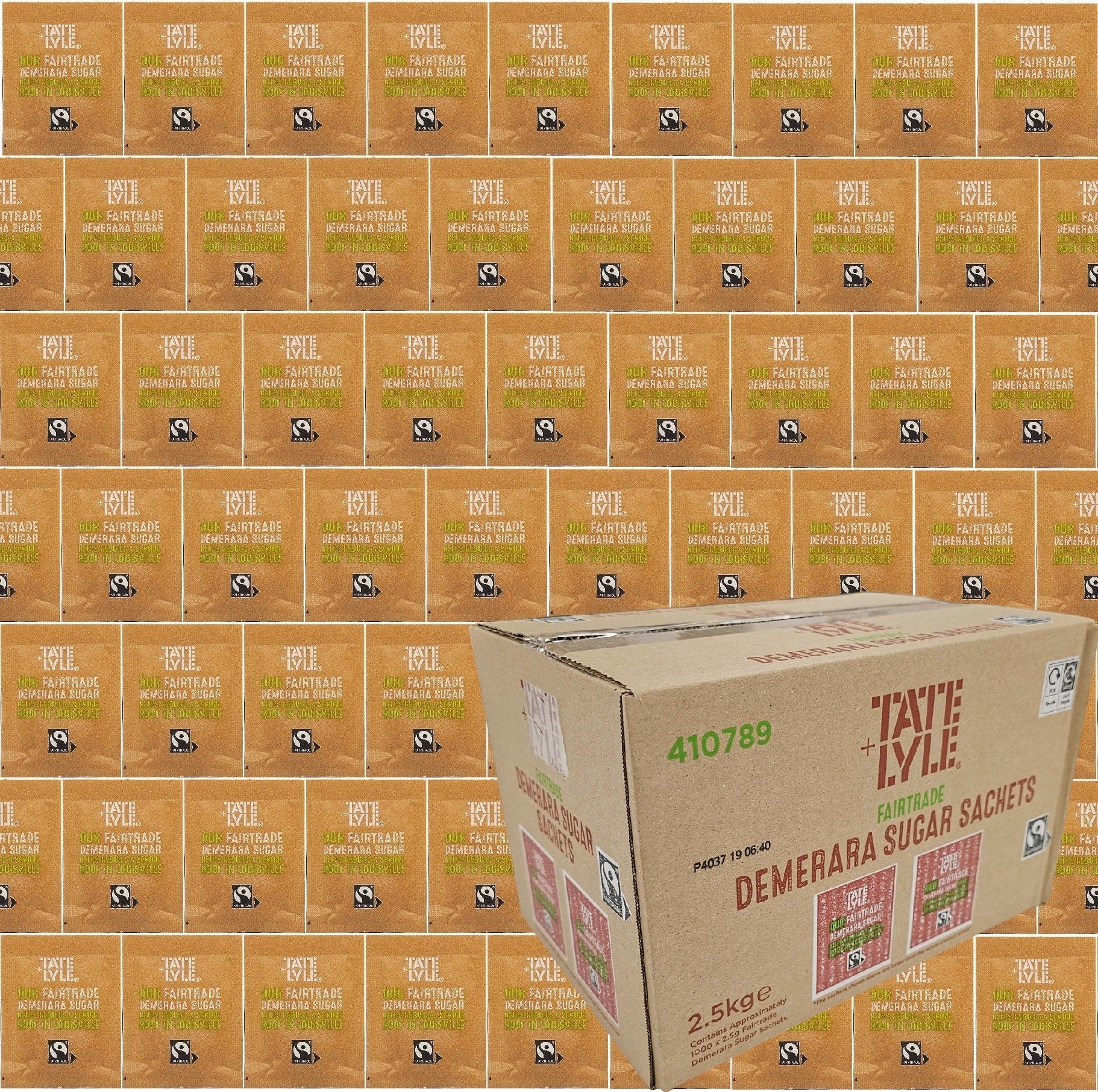 Tate & Lyle White, Brown & Demerara Sugar Sachets | Fairtrade Individual Portions for Coffee & Tea | Bulk Catering Packs