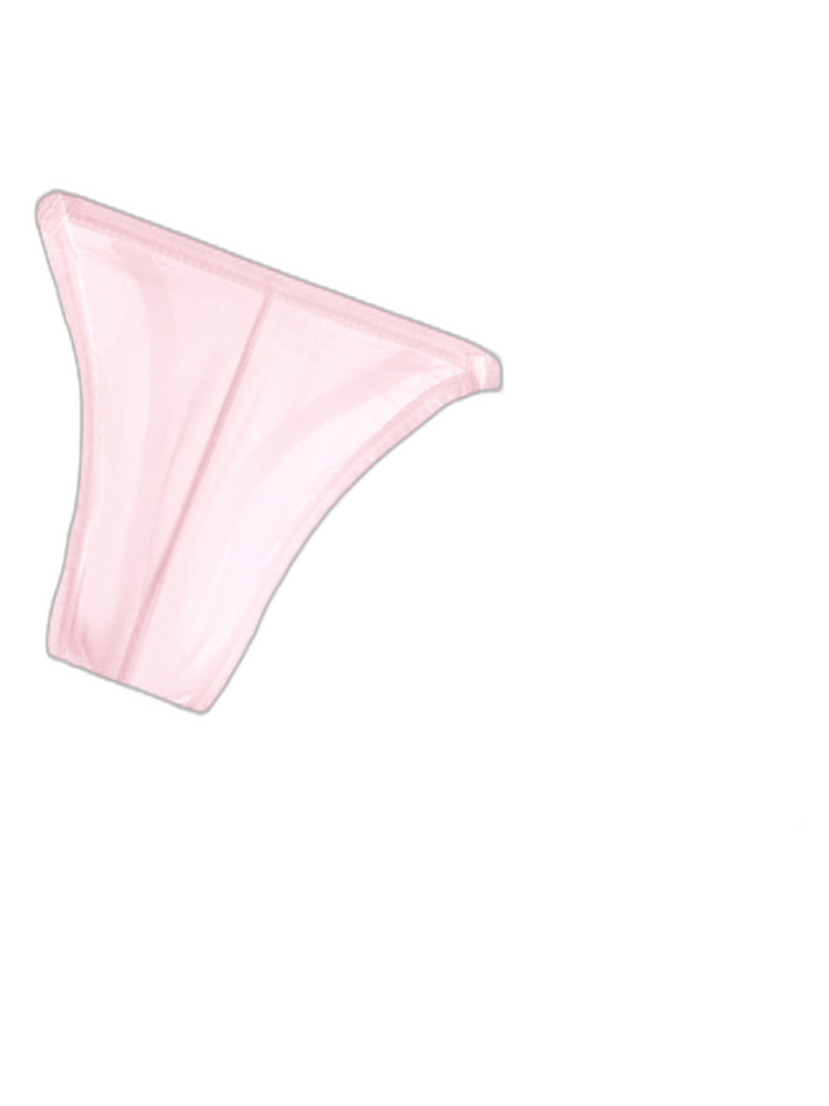 2 Pack Men's Sexy Seamless Semi-Transparent Thong & Strings