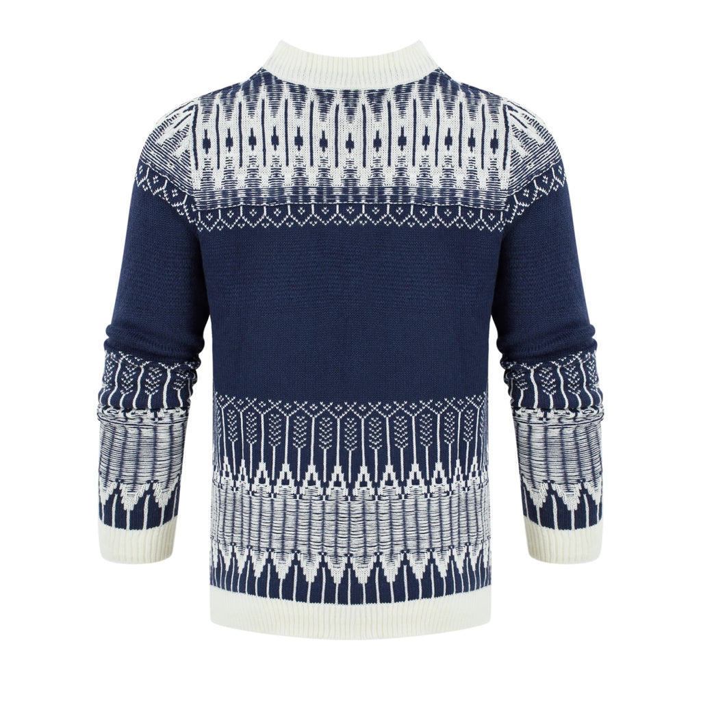 Men's Knitted Sweater Fashion Long-sleeved Pullover Tops Fall And Winter Clothing