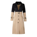 Women's thin windbreaker mid-length coat coat
