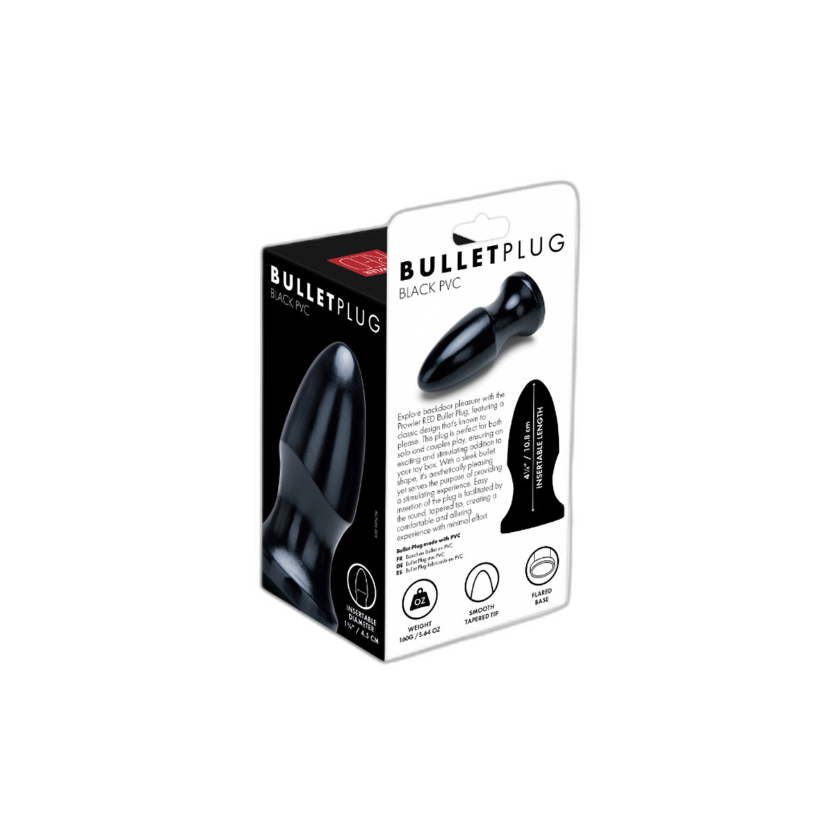 Prowler RED Bullet Butt Plug Black