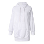 Women's hooded loose long sleeve thick sweater