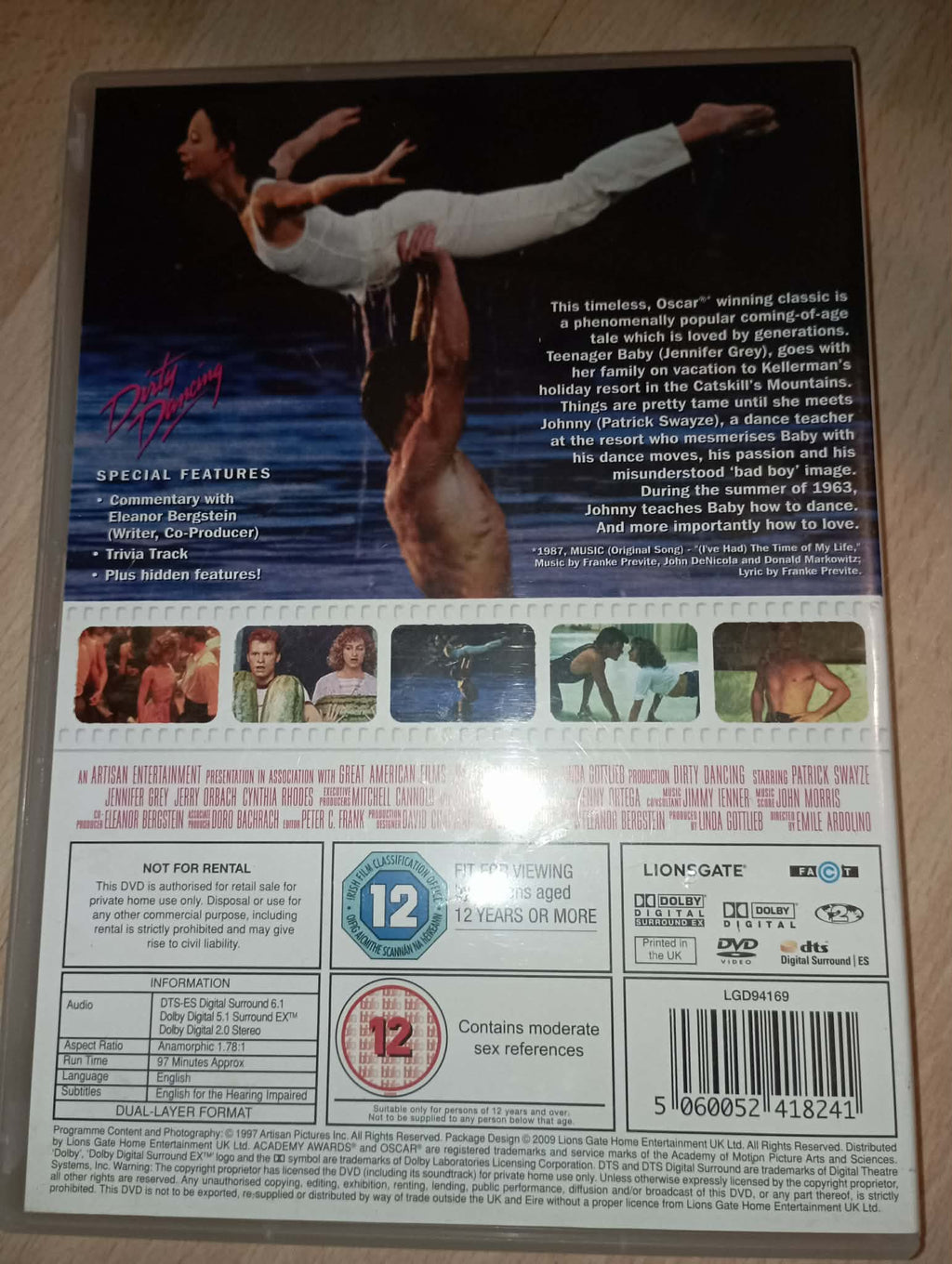 DVD : DIRTY DANCING