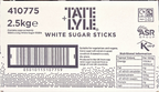 Tate & Lyle White Sugar Sticks – 1000 Sachets (2.5g Each) – 2.5kg Box