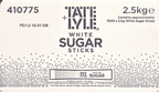 Tate & Lyle White Sugar Sticks – 1000 Sachets (2.5g Each) – 2.5kg Box