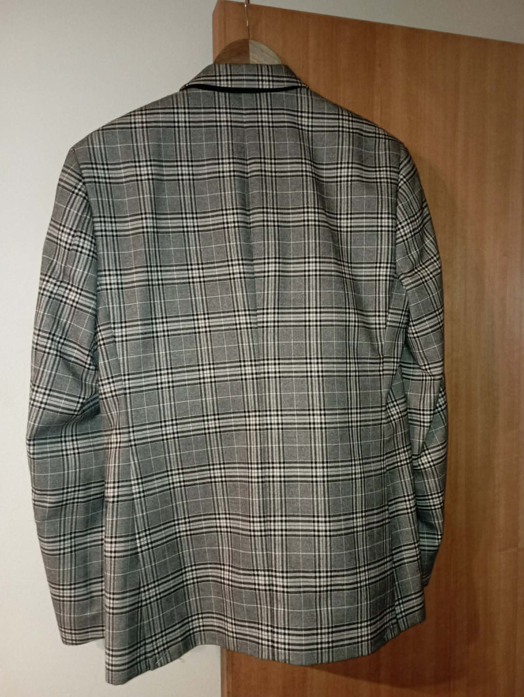 MENS checkered dress jacket SLIM FIT 38 SMALL UK