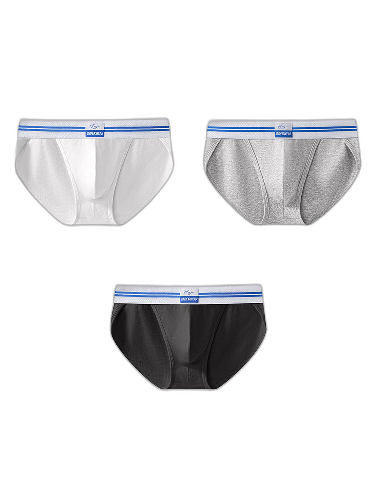 3-pack Men's Sexy High-cut Breathable Briefs