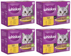 4 x Whiskas 1+ Poultry Feasts In Gravy 12 X 85G (1.02Kg)