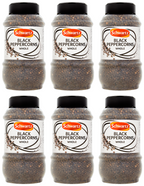 6 x Schwartz Black Peppercorns Whole 460G