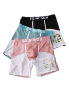 Men's Anti-Chafing Sports Boxer Briefs with Spacious Pouch