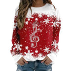 Women's Uniquely Designed Castle Hoodie With Musical Note Print