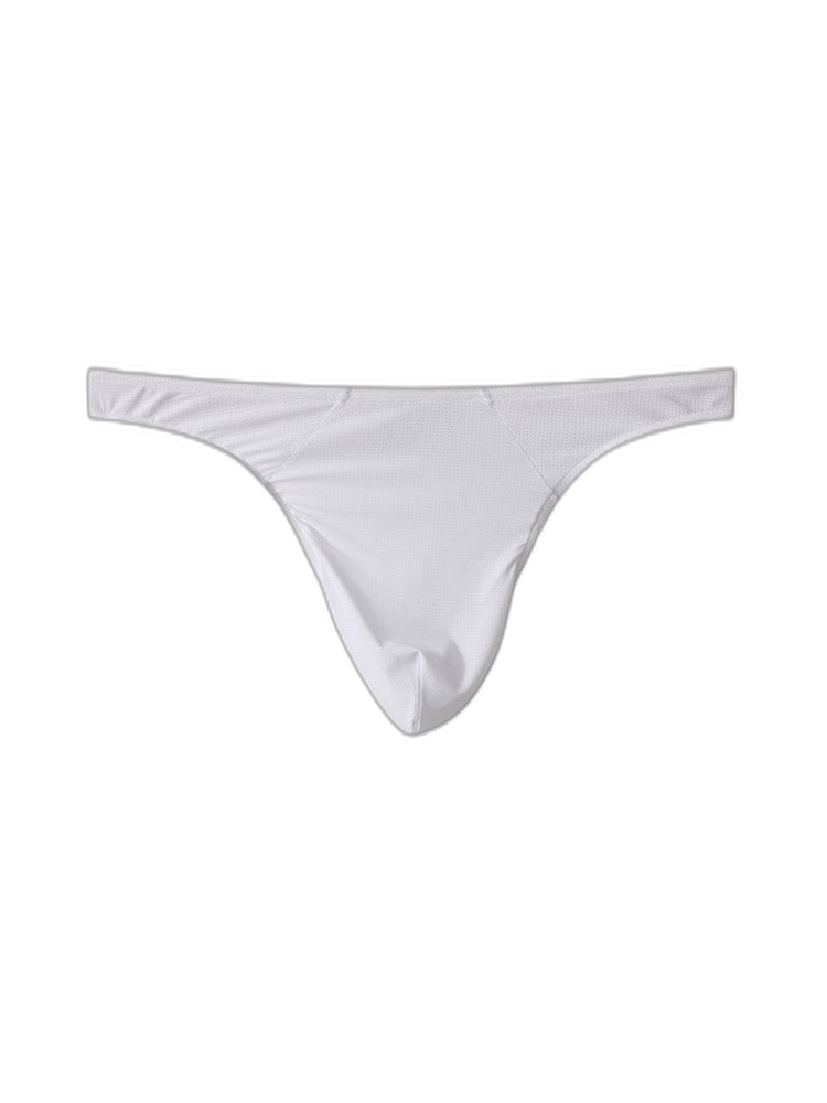 3 Pack Men's Low-Rise Performance Thong - Breathable Mesh & Smooth Fabric