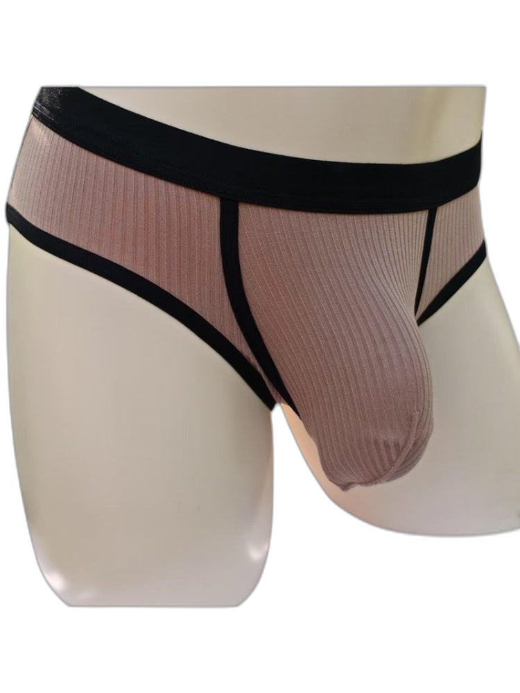 3 Pack Men's Seamless Comfort Large Supportive Pouch Sexy Low-Rise Briefs