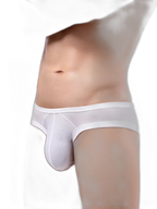 2 Pack Men's Low Rise Back Hollow 3D U-convex Large Pouch T-Back Briefs