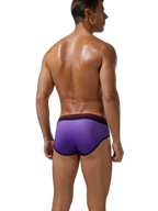 Men’s Spliced Lines Briefs in Ombre
