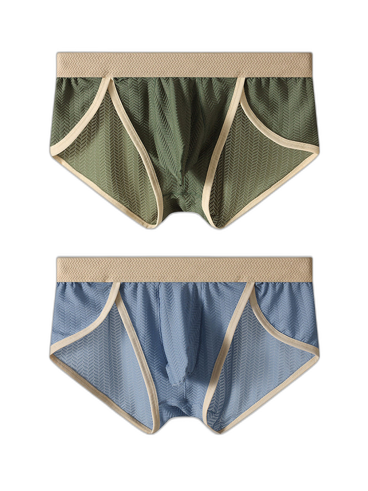 2 Pack Men's Breathable High-Stretch Seamless Comfort Odor-Control Briefs