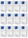 12 x 477534 Tork White Cocktail Napkin
