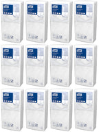 12 x 477534 Tork White Cocktail Napkin