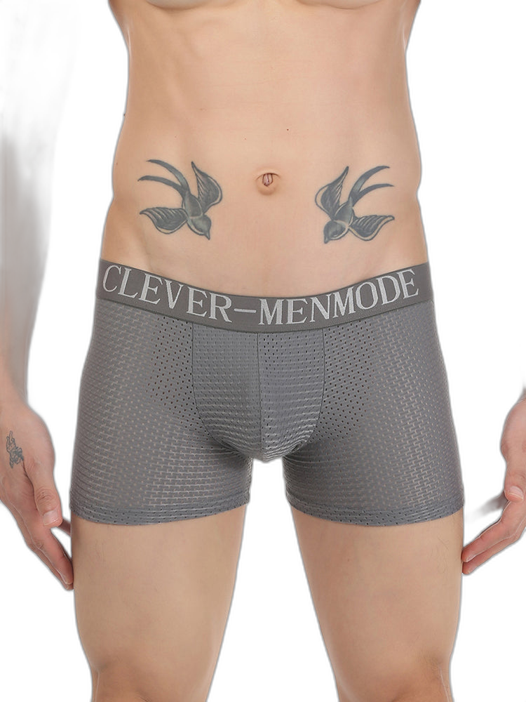 Sponge Cushion Mesh Buttock Boxer Briefs