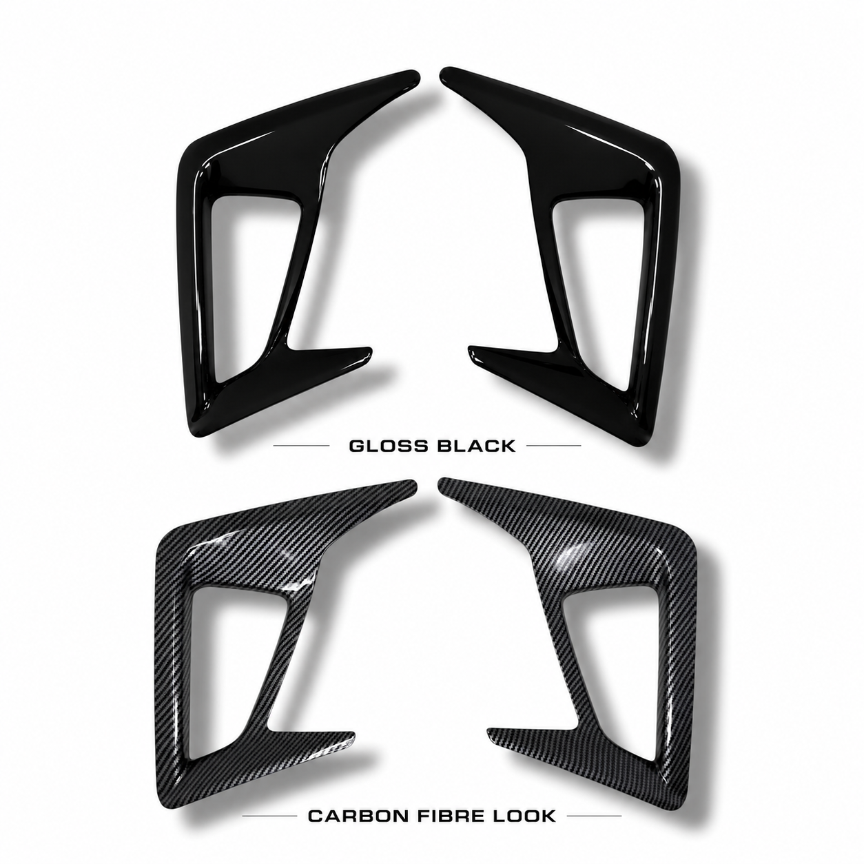 Rear Bumper Reflector Surround for MK4 / MK4.5 Focus | CEUK (Carbon Fibre Look OR Gloss Black)