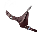 PU Leather Light Brown Chest Harness