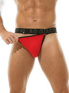 3 Pack Men's Large Pouch Button Waistband Briefs
