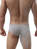 3 Pack Men's Cotton Solid U-Shaped Pouch Briefs