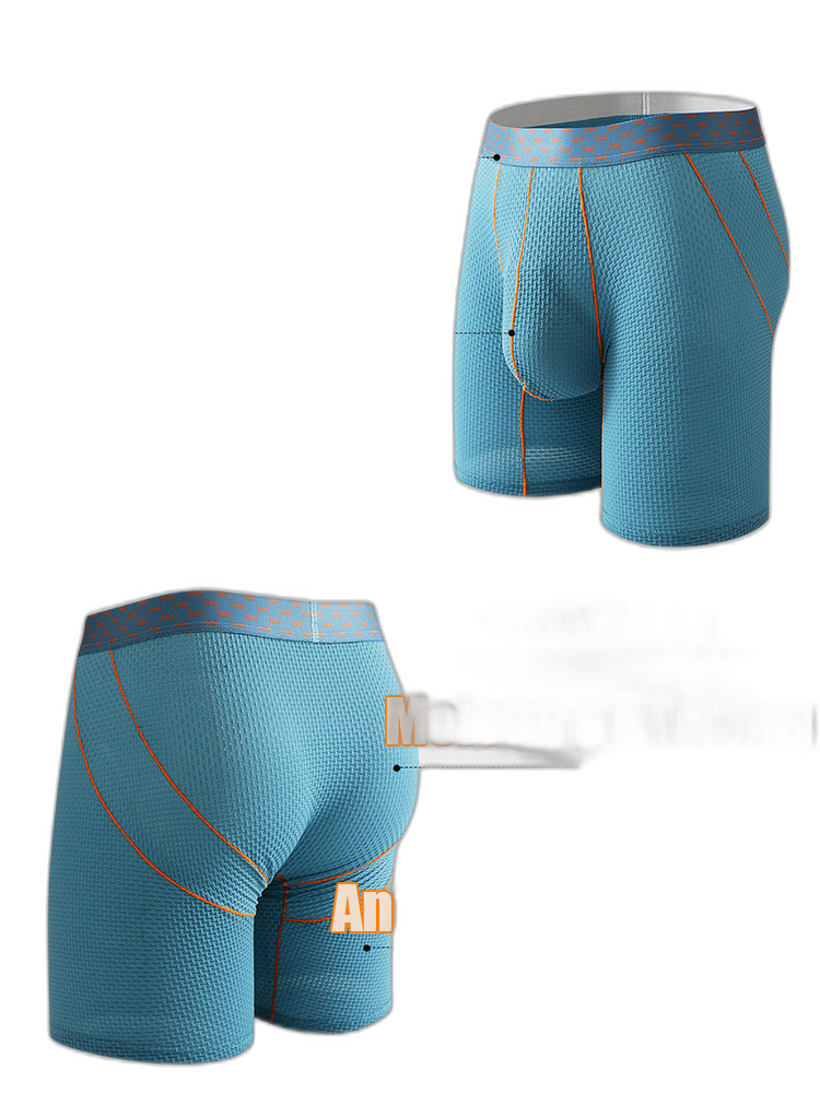 3 Pack Men's Anti-chafing Waffle Boxer Briefs