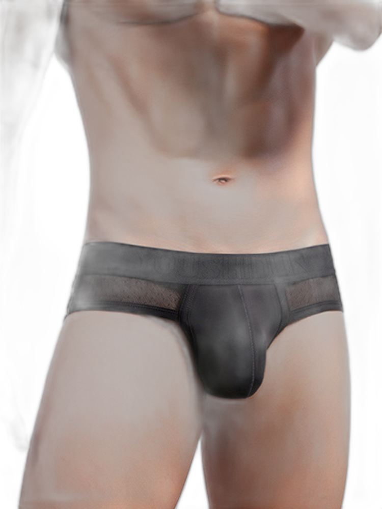 2 Pack Men's Low Rise Mesh Large Pouch U-convex Breathable Comfortable Briefs